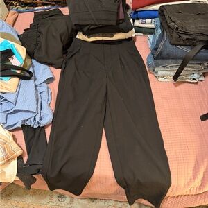 a new day Black Trousers